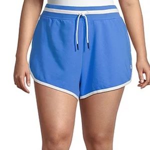 Sports Illustrated Blue/White Women’s Pull-On Drawstring Short Shorts